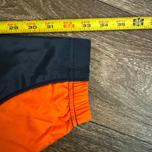 VTG Chicago Bears Windbreaker Jacket Men's Large Blue NFL On Field Reebok Y2K - Picture 12 of 12